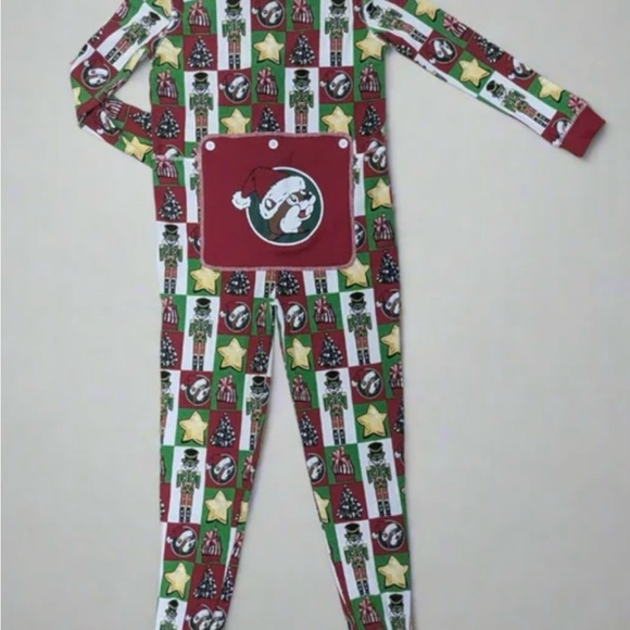 Buc-ees thermal Christmas pajamas adult size small - Picture 1 of 3